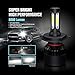 SiriusLED X2 Extremely Bright COB LED Chip 8000 Lumens Headlights Fog Lights Bulb Conversion Kit 9003 H4 HB2 6000K Xenon White