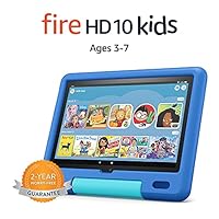 Fire HD 10 Kids tablet, 10.1”, 1080p Full HD, ages 3–7, 32 GB, Sky Blue