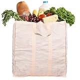Rural effort 100% Cotton Vegetable Grocery shopping Bag / Durable/ Reusable multipurpose/ Regular Usable Grocery Bags (set of 4)
