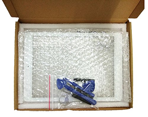 iPad Mini Model A1432/A1454/A1455/A1489/A1490 White Digitizer Replacement Screen Replacement Glass Replacement Includes Adhesive Stickers and Professional Tools