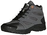 TRUE NORTH Men's Taos Mid Hiking Boots-Gray/Black-13