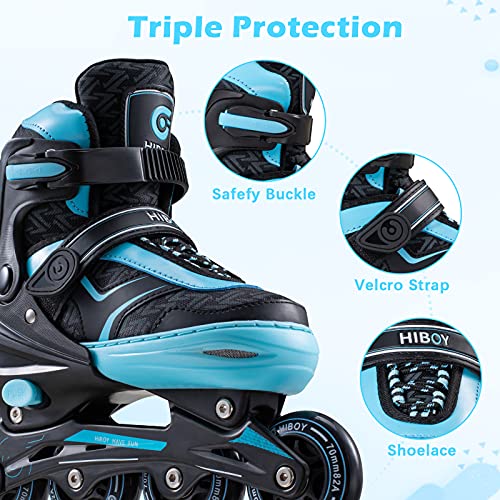 Hiboy Adjustable Inline Skates with Light up Wheels, Fun Roller Blades