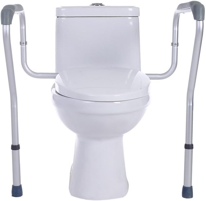 SUKONG Toilet Safety Rail, Bathroom Safety Frame for Elderly, Handicap and Disabled Toilet Safety Handrail with Adjustable Height: Health & Personal Care