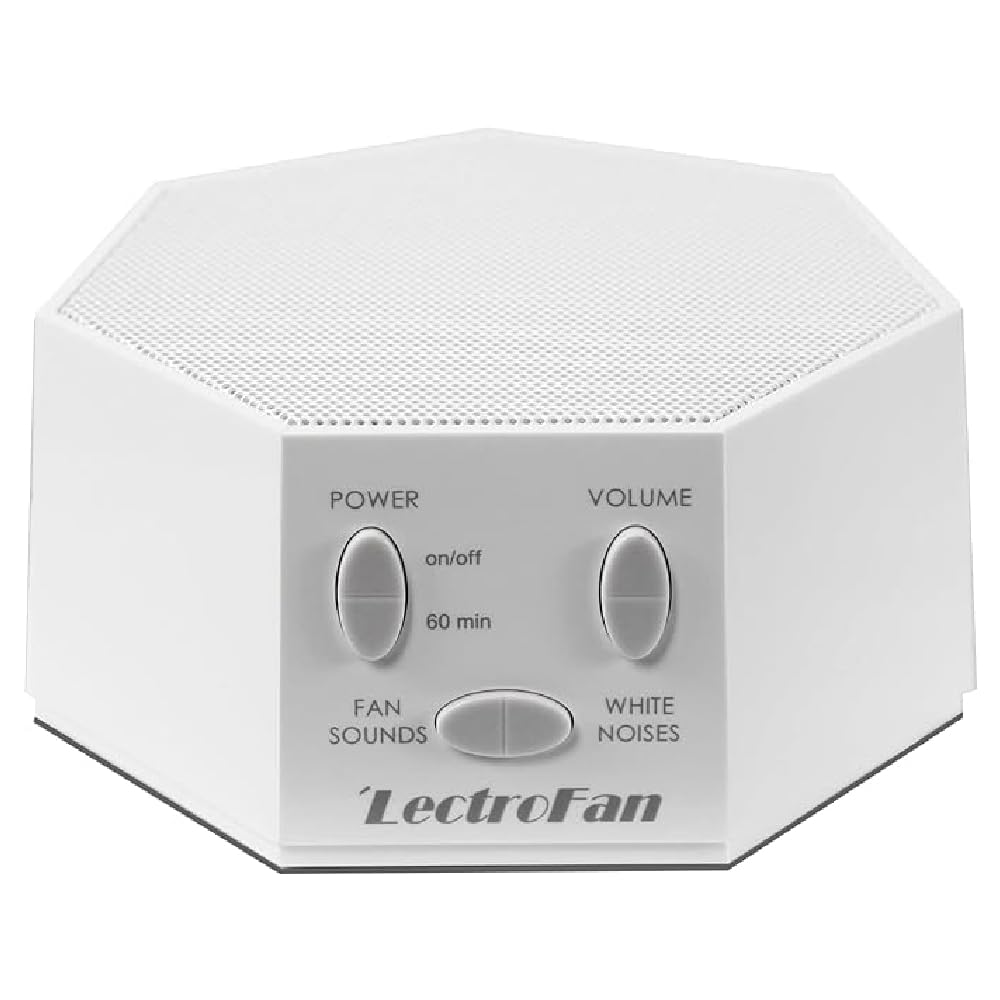 LectroFan - White Noise Machine and Non-Looping Fan Sounds with Sleep Timer (Classic, White)