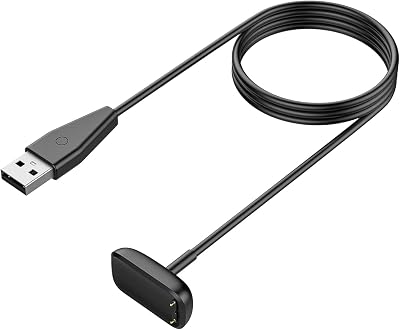 TiMOVO USB Magnetic Charger Cable for Fitbit Charge 6/5 Luxe SE Smartwatch 1m