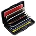 Deezone Latest Aluminum RFID Blocking Wallet for Women - Stylish Travel Wallet - 7 Slots Identity Safe Protection Card Holder - Cool Slim Metal Business Card Case - DZ16013H