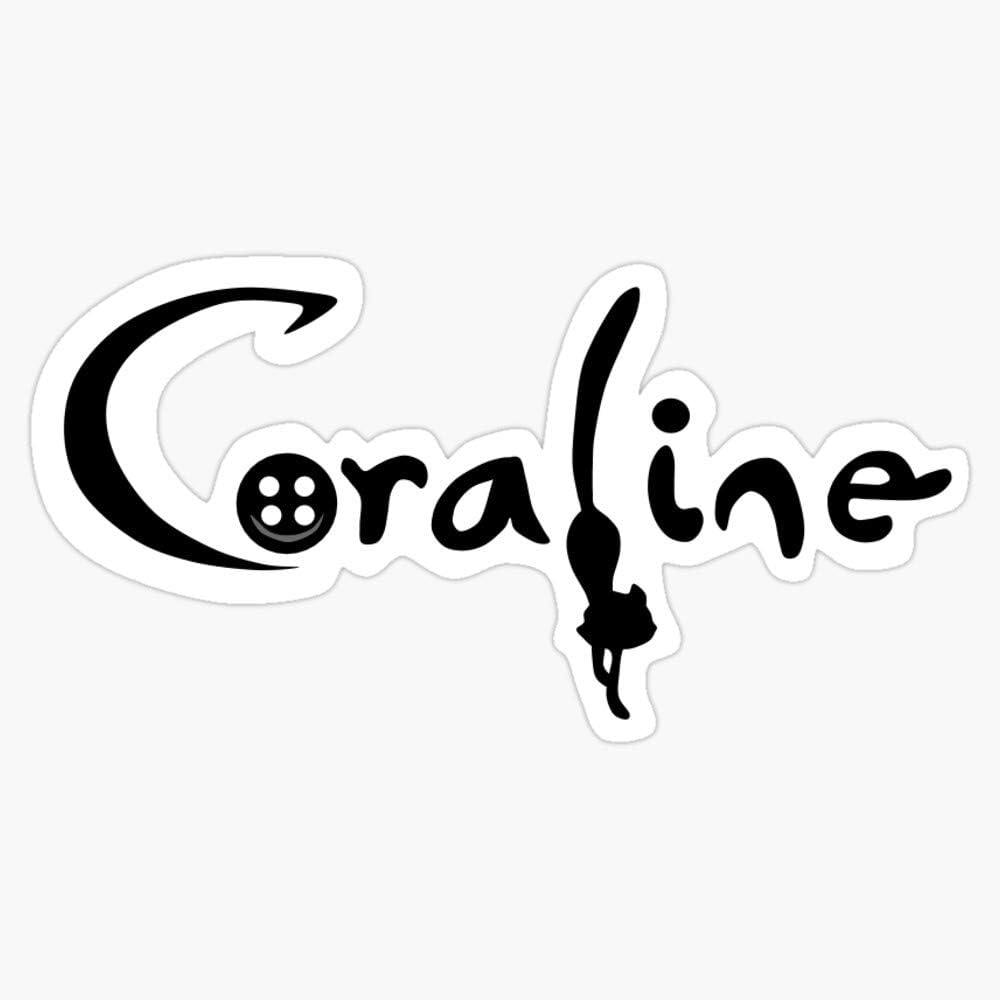 Leyland Designs Coraline Sticker Outdoor Rated Vinyl Sticker Decal for Windows, Bumpers, Laptops or Crafts 5"
