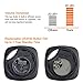 Key Finder Smart Tracker, H+LUX Phone Finder Bluetooth Key Finder with Anti-Lost Alarm Reminder, Replaceable Battery and App Control for Phone, Car Key, Wallet, Backpack, Luggage, Black