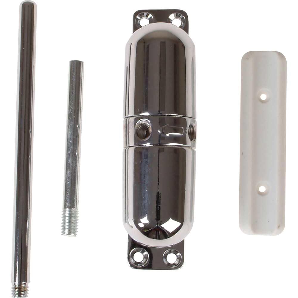 Yale P-YSMDC-PC Surface Mounted Door Closer, Spring Loaded with Adjustable Tensioner, Automatic Closure of Doors Up to 50 kg, Polished Chrome Finish