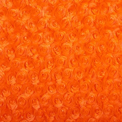 Minky Rosebud 60 Inch Fabric by the Yard (F.E. (Orange)