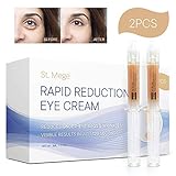 Rapid Reduction Eye Cream for Rapidly Reducing Bagginess, Puffiness, Dark Circles and Wrinkles in 120 Seconds by St. Mege 2Pcs