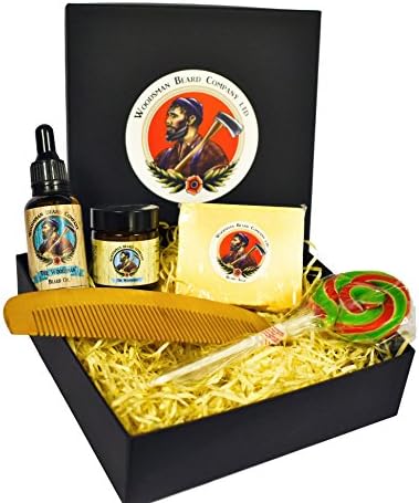 Mr Beard & Co Woodsman Original Organic Beard Oil & Balm (SAVER SET) – Premium Natural Beard Grooming & Care Collection, Oils and Balms Bottled by Hand