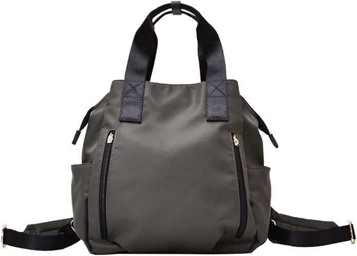 Amazon Co Jp 9ポケット 超軽量ナイロン リュック レディース 大人 レディース バックパック 通勤通学 大容量 女性 実用的 マザーズバック 軽い バック Vin3b 18r0z グレー シューズ バッグ