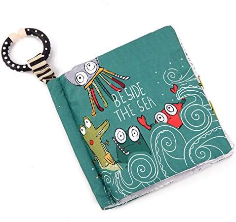 PQZATX Raise Toy Baby Books,Baby Toys 6 to 12 Months Interactive Learning Early Educational Toys Book Red