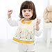 GZMM 3-Pack Baby Girl's Bibs Dress Infant Toddler waterproof Burp Cloths With Adjustable Snaps
