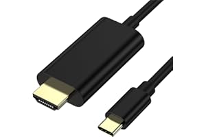 PALOXY USB C to HDMI Cable（6FT）, [4K, High-Speed] USB Type C to HDMI Cable for Home Office, [Thunderbolt 3/4 Compatible] for Chromebook,for MacBook Pro/Air 2023,for iPad Pro, for iMac, for XPS 17, S23