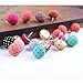 NUOLUX 30pcs Cute Push Pins Polka Dots Mushroom Shape Pushpin Decorative DIY Tool for School Home and Office Use (Random Color)