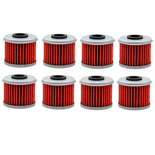 AHL 116 Oil Filter for Honda CRF250R CRF250 R 2004-2019 / CRF150R Expert 150 2007-2014 2016/ CRF450X CRF450 X 449 2012-2016 / TRX450R TRX450 R 2006-2009 2012 (Pack of 8)