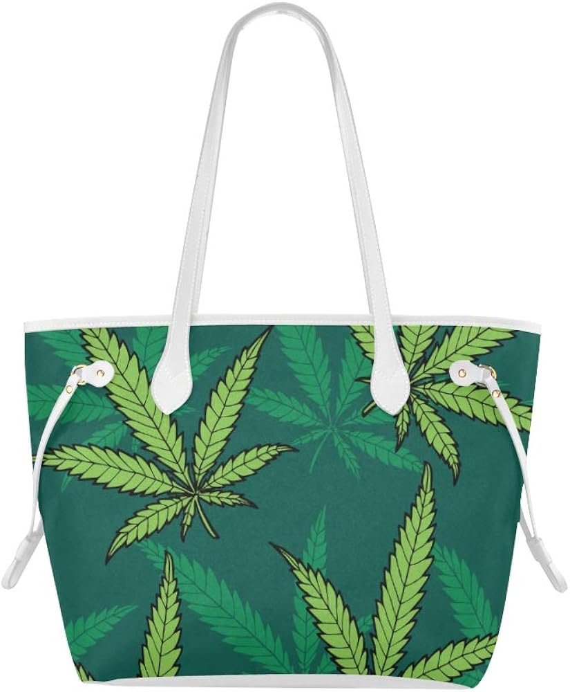 Bolsa de hombro clásica Cannabis Marijuana Leaves Bolsa de viaje