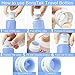 Travel Bottles , Wedama Leakproof Silicone Travel Containers with 5 Pcs TSA Approved Squeezable 3/1.25oz Travel Bottles & Accessories for Cosmetic Shampoo Conditioner Lotion Soap Liquids Toiletries