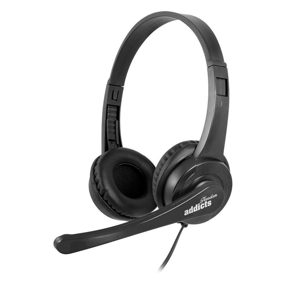 NGS VOX505USB Stereo Headset with Microphone, USB Connection and Volume Control for PC, Laptop or Game Console