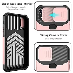 Nvollnoe for iPhone XR Case with Sliding Camera
