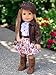 DreamWorld Collections - Urban Explorer - Clothes Fits 18 Inch Doll - Brown Motorcycle Jacket with Paperboy Hat, Dress and Boots - (Doll not Included)