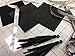 Black Leather Fabric for Crafts: 3 Sheepskin Sheets of Black Suede and Black Lambskin Leather Hides 5x5IN/ 12x12cm