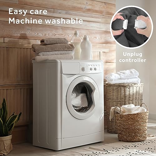 Sunbeam Royal Ultra Fleece Heated Electric Blanket Twin Size, 84" x 62