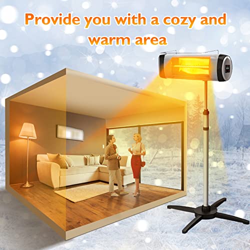 PATIOBOSS Outdoor Patio Heater, Electric Infrared Heater for Instant