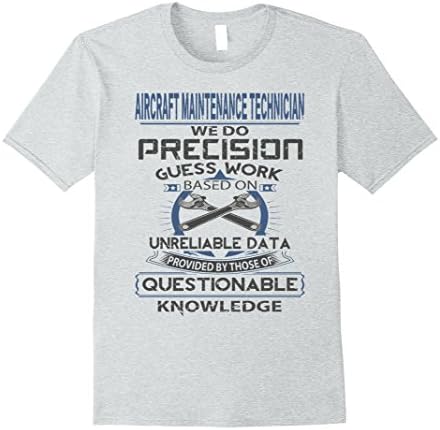 Mens Aircraft Maintenance Technician T-Shirt Medium Heather Grey