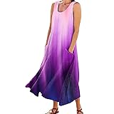 Tthxqing Casual Cotton Summer Sundresses for Women