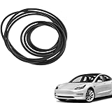 DEF Tesla Model 3 Windshield & Roof Wind Guard Noise Lowering Dampening Reduction Kit, 100% Silica Gel, Sun-Resistant and Dur