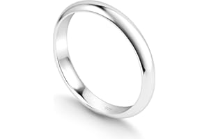 KEZEF Sterling Silver Wedding Band Ring for Men and Women | 2mm to 6mm Width | Hypoallergenic Wedding Bands for Her and Him