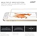 iPhone 6s Plus Screen Protector, Collen Tempered Glass Protector + Gold Metal to Full Screen Cover iPhone 6S Plus & 6 Plus 5.5