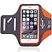 DEDENI Water Resistant Sports Armband 5.5 Inch for iPhone 7 Plus, 6s Plus, 6 Plus, Running Exercise Multifunction Phone Case for Android Phones (Orange)