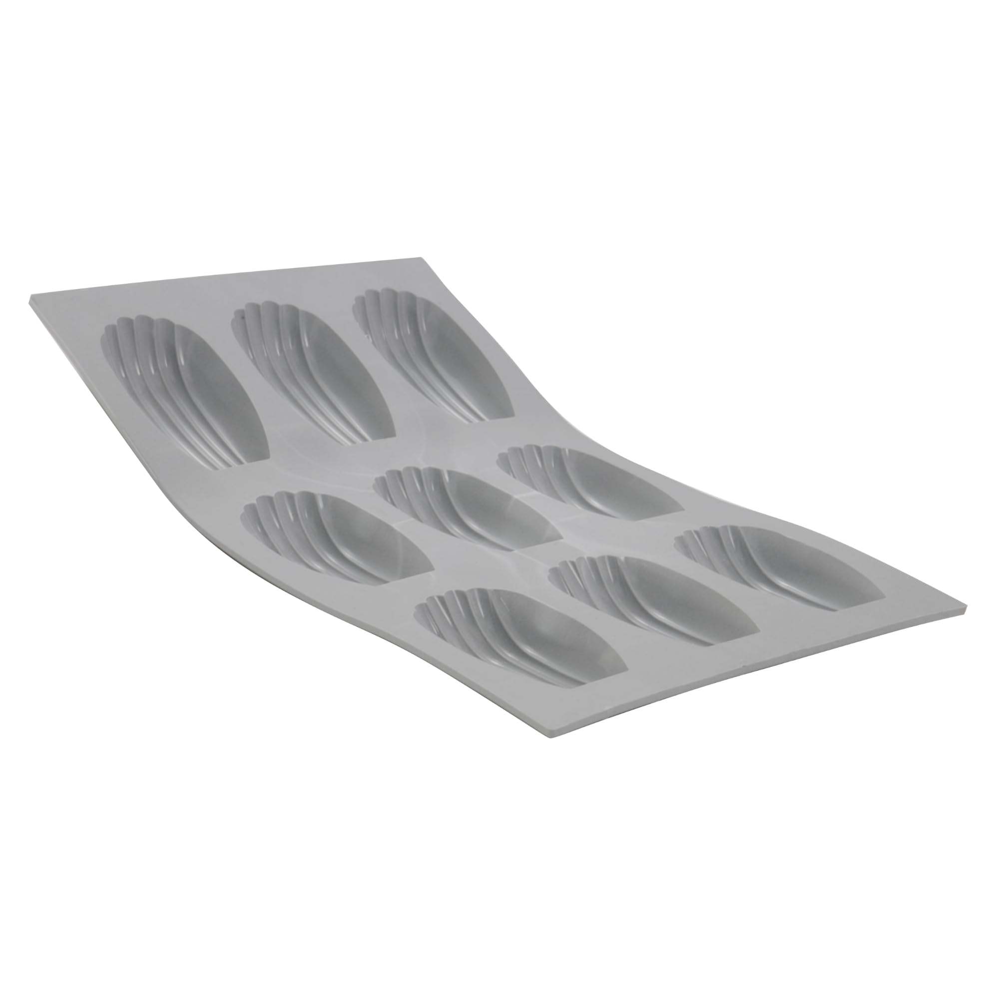 De Buyer 1832.21D Elastomoule Silicone Baking Mould - 8 Madeleine Cakes, Mould 3 cl Capacity