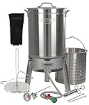 Turkey Deep Fryer Oversized 44 Quart Stainless Steel "Big Bird" Kit By Bayou Classic