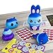 Purple Ladybug Novelty Slow Rising Galaxy Jumbo SQUISHIES Pack: Gift Box Includes Starry Galaxy Bunny, Panda, Narwhal, and Emoji Poo Kawaii Soft Squishy Toys - Squishys are Great Sensory Toys!