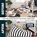 POKONBOY Stuffed Animal Bean Bag, Extra Large Stuffed Animal Storage Stuffed Many Animals Bean Bag Chairs for Kids Stuffed Animal Hammock 100% Cotton Canvas Bean Bag Stuffed Animal Storage (Black)