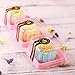Single Clear Plastic Mooncake Box with Transparent Lids and Sealing Lables, 50 Sets (100G Pink)