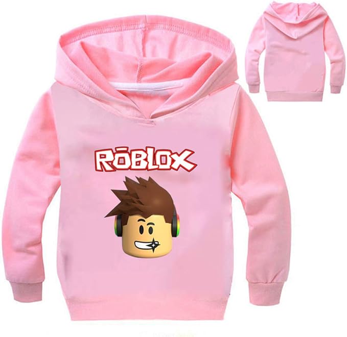 MOHKJMML Roblox Pullover Comfortable Hooded Pullover Printed Sweater