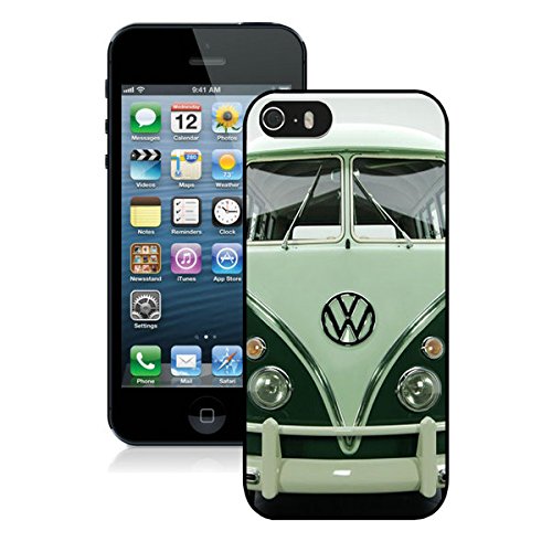 Frosted VW Minibu For iPhone 5S Black TPU Case Cover