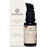 Annmarie Skin Care Anti Aging Serum, Travel Size, For Dry Skin &amp; Fine Lines | Hyaluronic Acid, Hydrating Aloe Vera Formula, Brightening Skin Care, with Botanical Extracts, for All Skin Types, 15ml