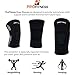 ProFitness Knee Sleeves (One Pair) Knee Support For Joint Pain & Arthritis Pain Relief - Effective Support for Running, Pain Management, Arthritis Pain, Surgery Recovery (Medium, Black/White)