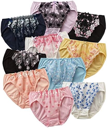 [nissen(ニッセン)] ショーツ レース 綿100％ セット 10枚組 レギュラー レディース S M L LL