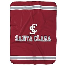 Santa Clara University Primary Logo Stripes Sherpa