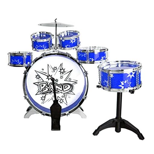 Toys-Kids-Drum-Boy-Girl-Music-11-piece-Drum-Set-with-Stool-Children-Drum-Set by EDU-TOYS - Image 4