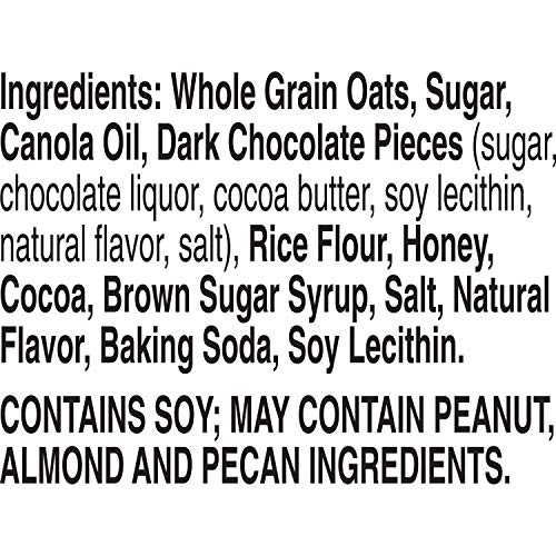 NATURE VALLEY CRUNCHY GRANOLA BARS, OATS ‘N DARK CHOCOLATE, 12 CT, 8.94 OZ (6 POUCHES)