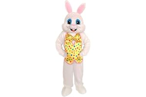 To.beone Plush Easter Bunny Adult Costume Rabbit Halloween Mascot Costume